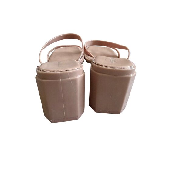 JEFFREY CAMPBELL Nude Strappy Block Heels Sandals Heels Size US 8 - Picture 9 of 12